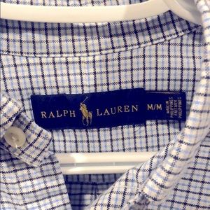 Blue check Polo Dress shirt